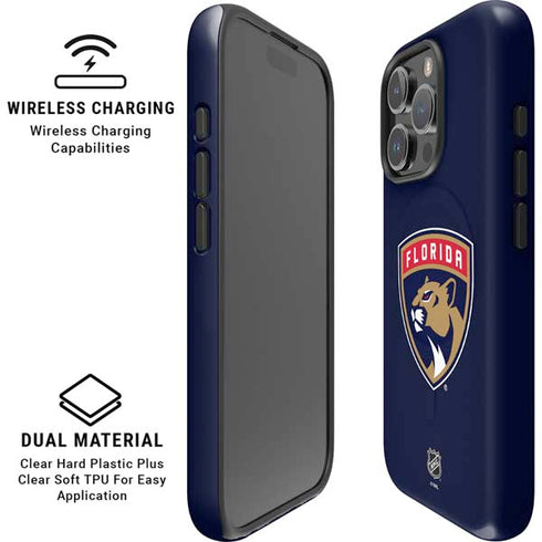 NHL Florida Panthers Distressed iPhone 16 Pro Magsafe Impact Case